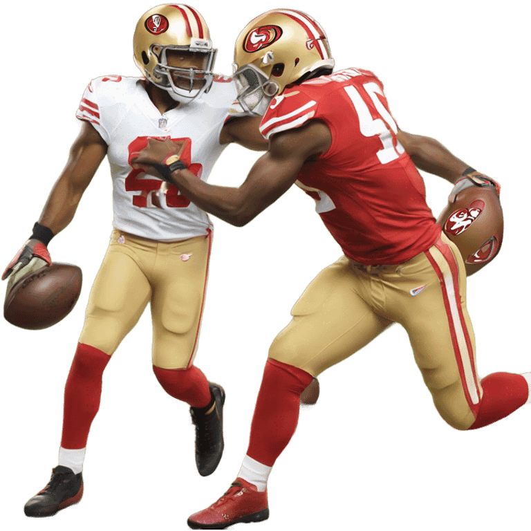 Lions versus 49ers emoji