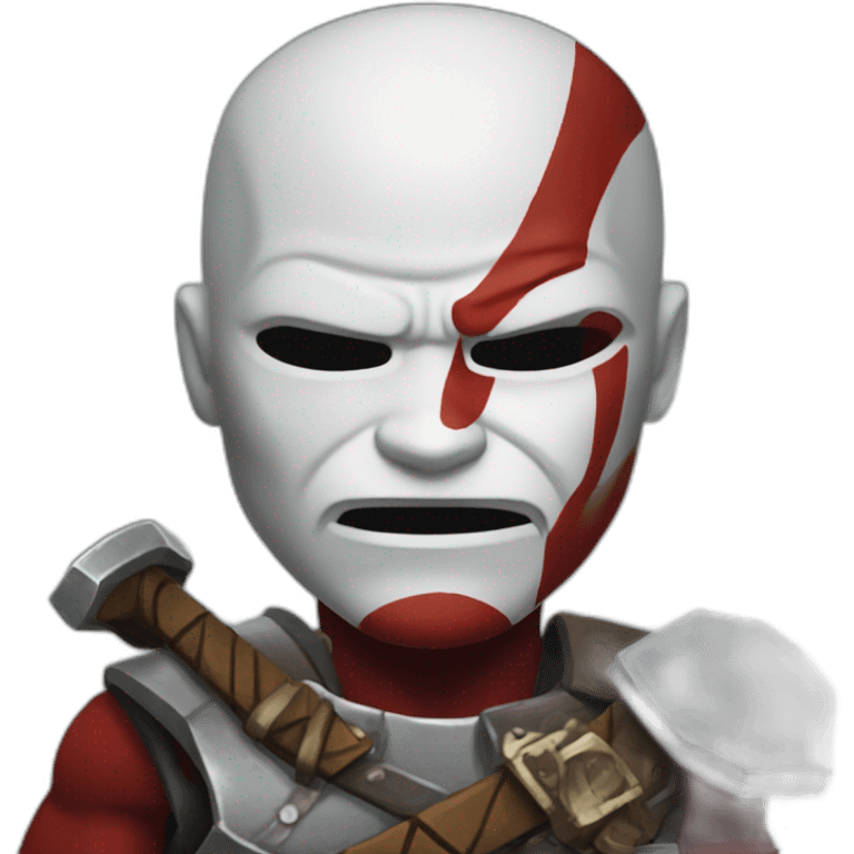 Kratos playing métal music emoji