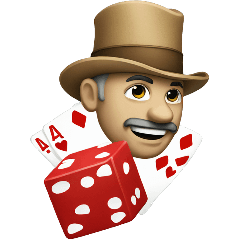 Good luck in poker  emoji