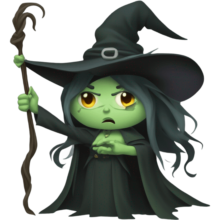 angry evil witch emoji