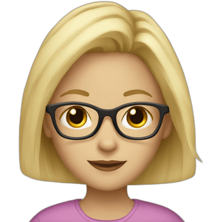 blonde-girl-with-laptop-and-glasses emoji