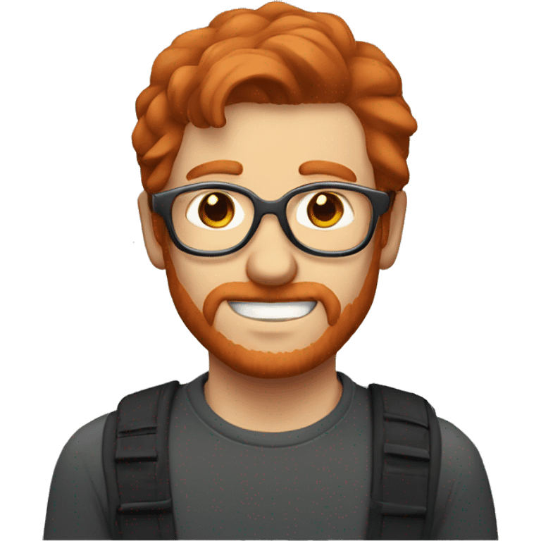 a redhead guy with metal glasses emoji