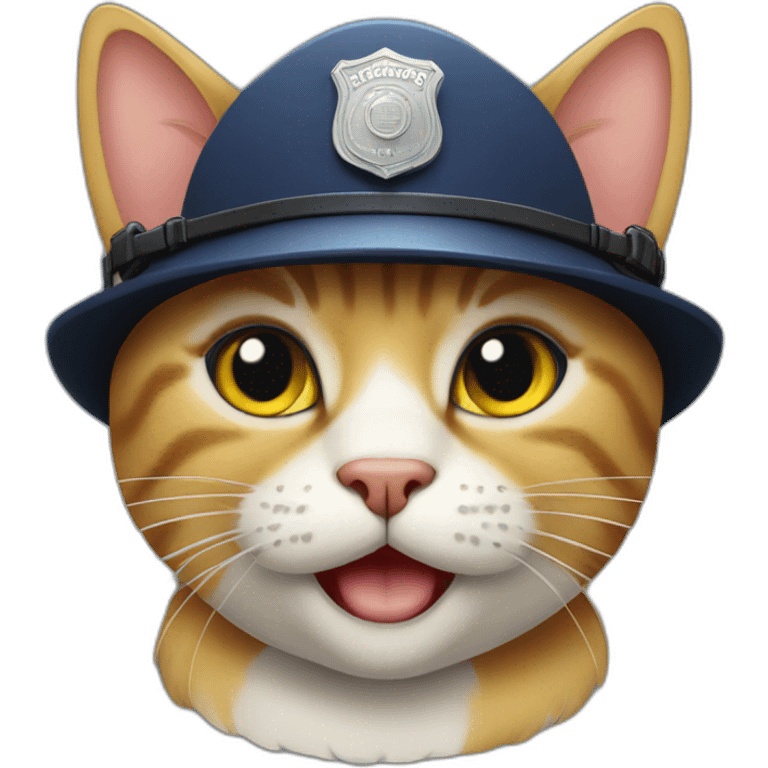 cat policeman emoji