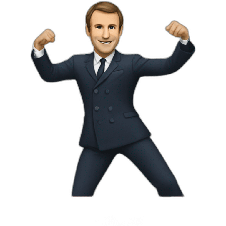 Macron danse emoji