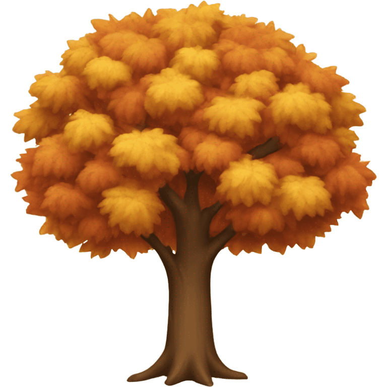 Autumn tree emoji