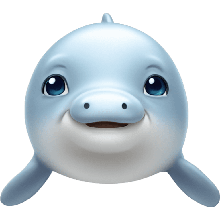 Cute beluga emoji