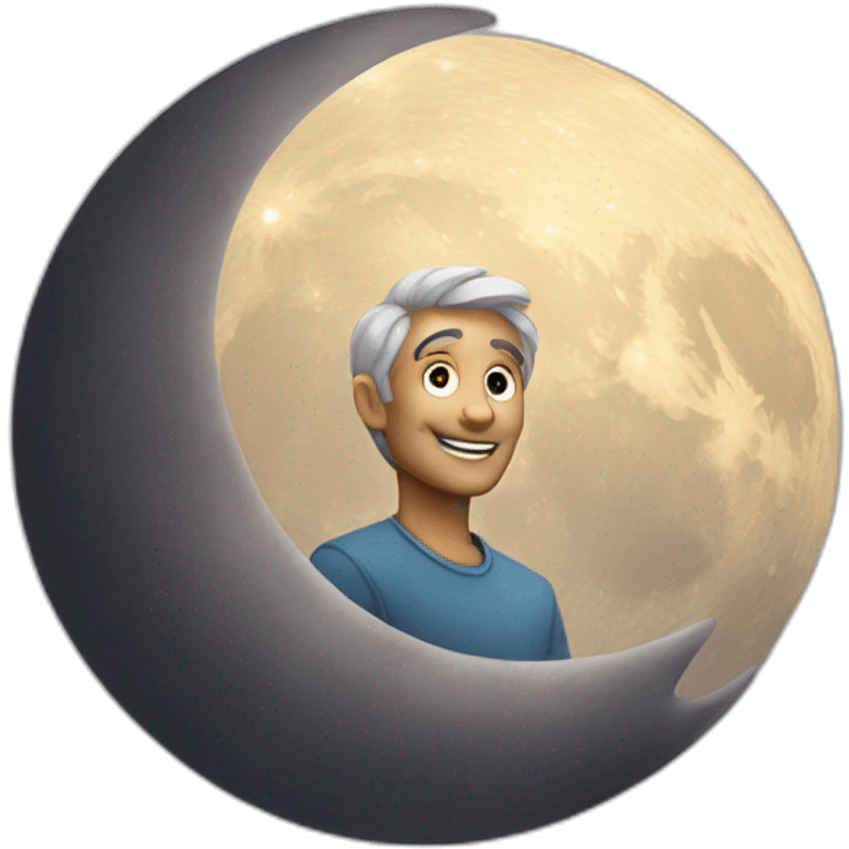 man auf dem mond emoji