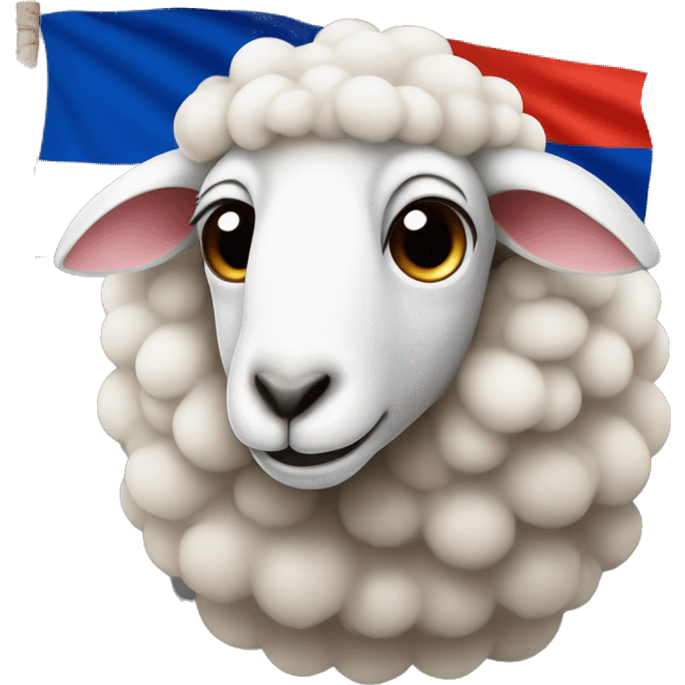 Sheep with armenian flagg emoji