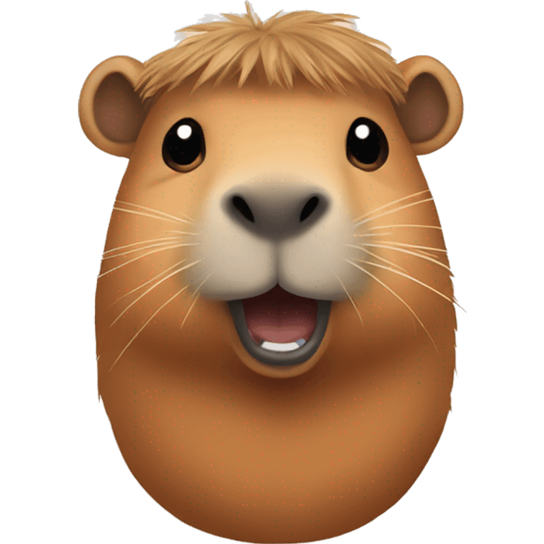 Capybara with bow in hair  emoji