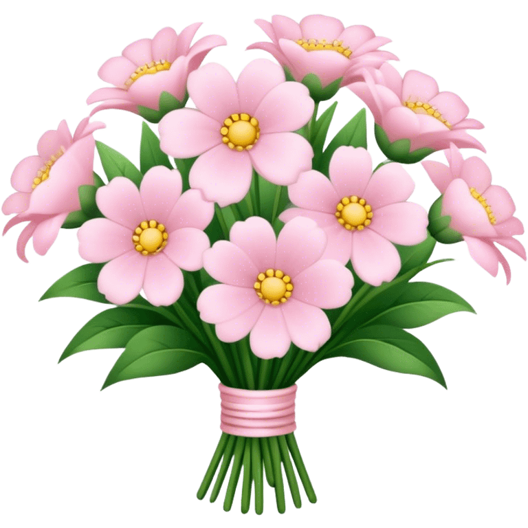 pale pink flower bouquet  emoji