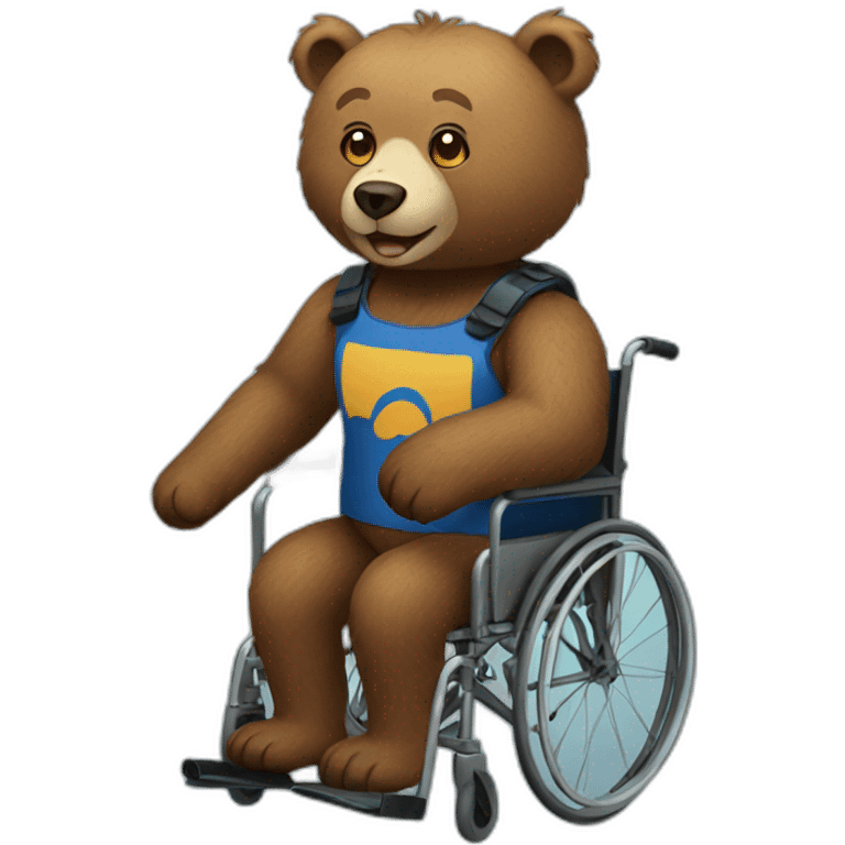 Disabled bear emoji