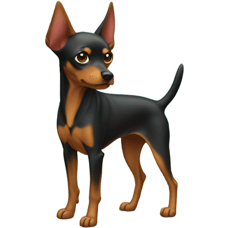 minpin dog on island emoji