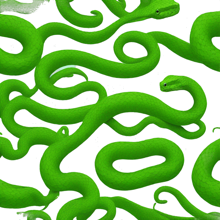 green snake emoji