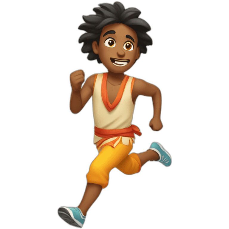 Running boys animated indian fair emoji