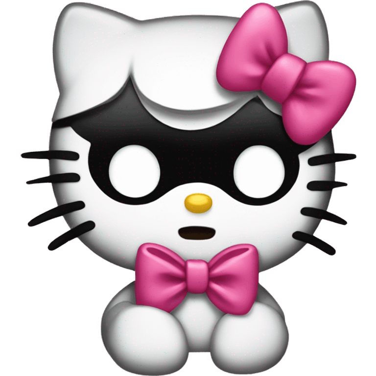 hello kitty with a bow emoji