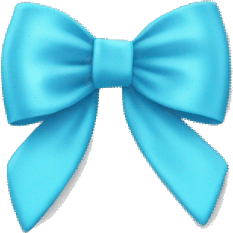 light blue bow  emoji