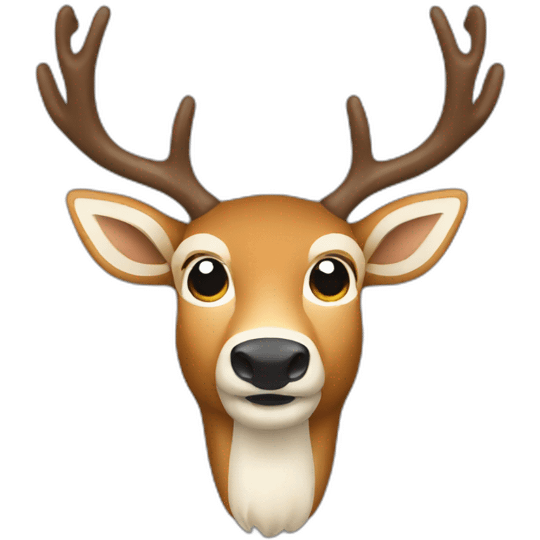 drinking beer deer emoji