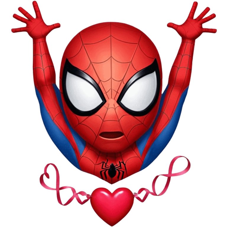 Spider-Man, happy Valentine’s Day emoji