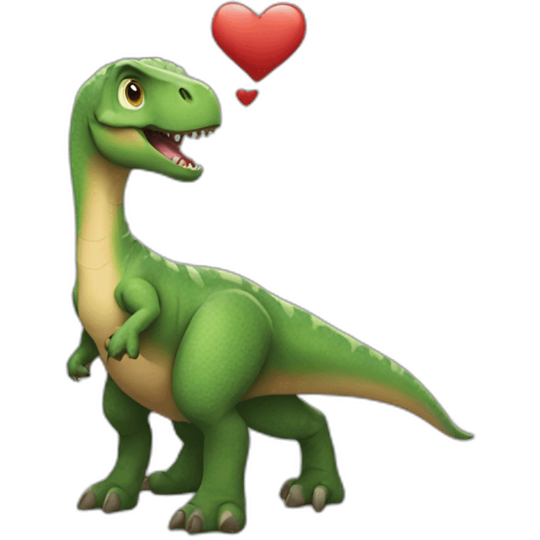 dinosaur love emoji