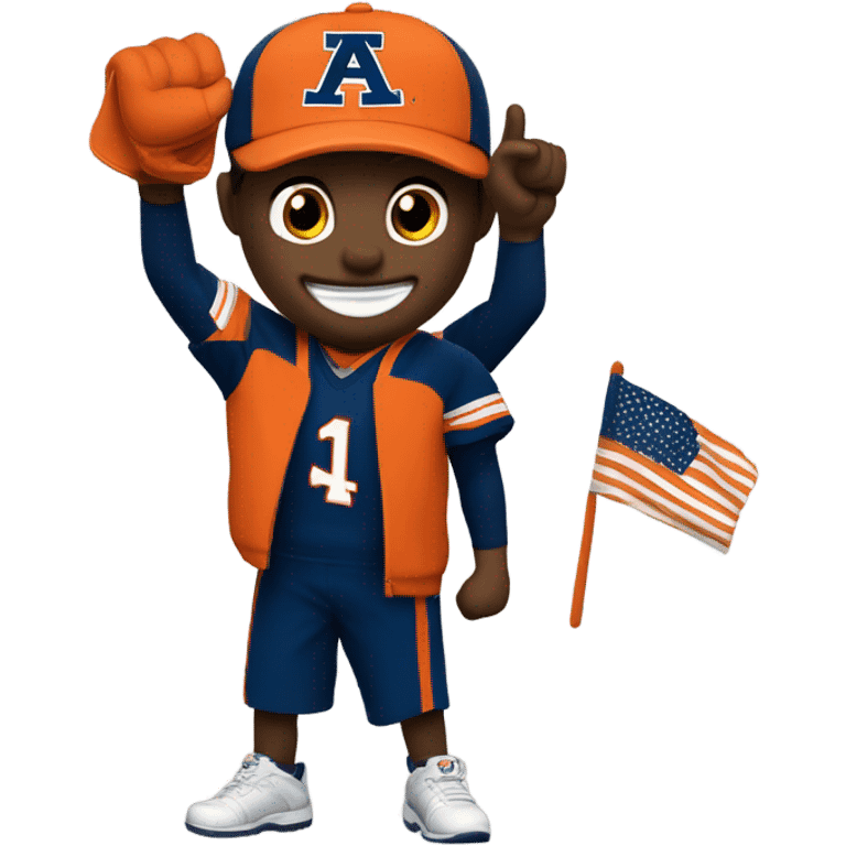 Auburn University super sports fan emoji