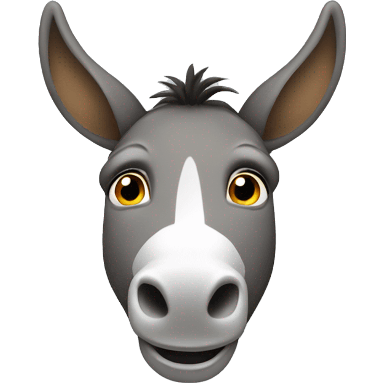 donkey holding ears emoji