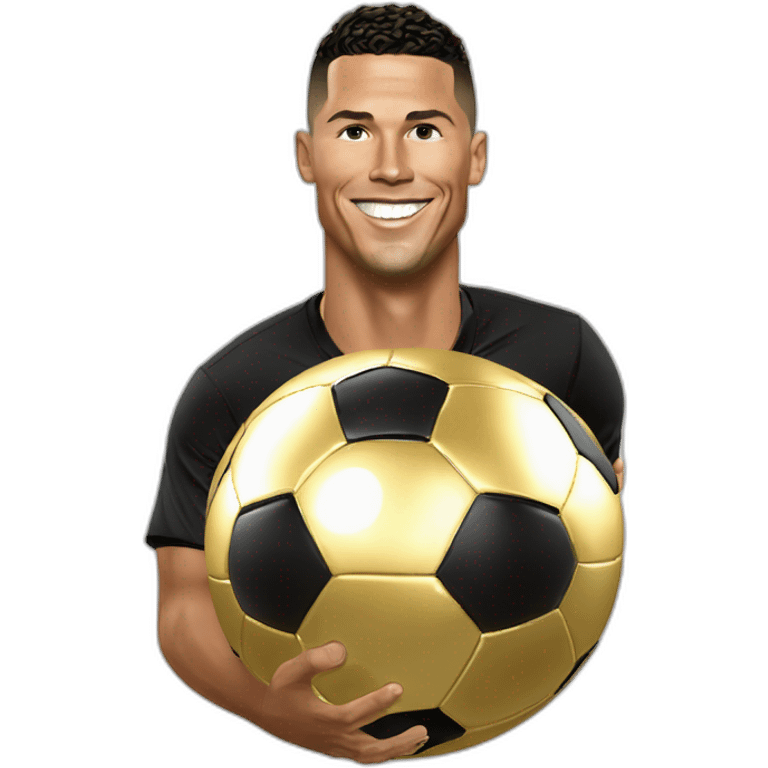 Ronaldo gagne le ballon d'or emoji