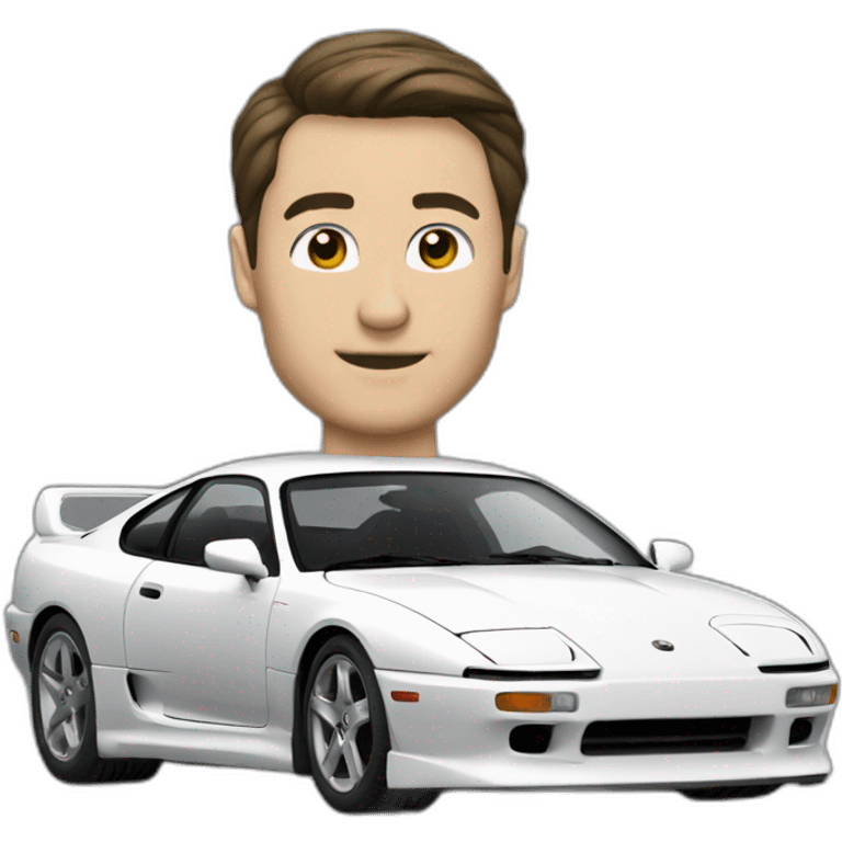 Homme qui conduit un Supra mk4 emoji