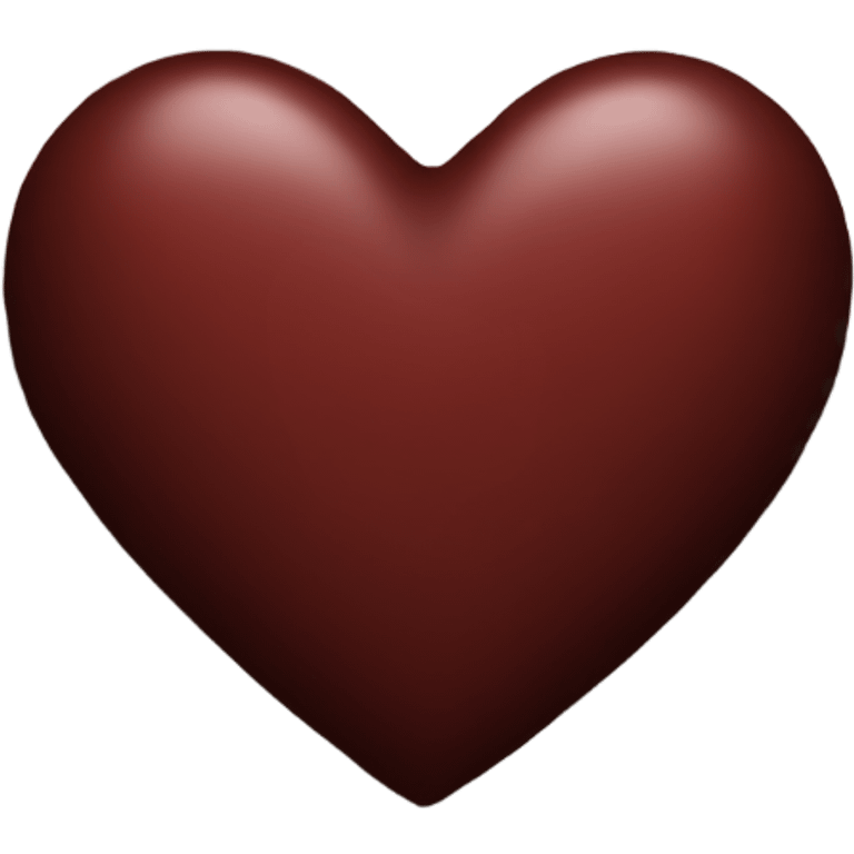 dark red heart emoji