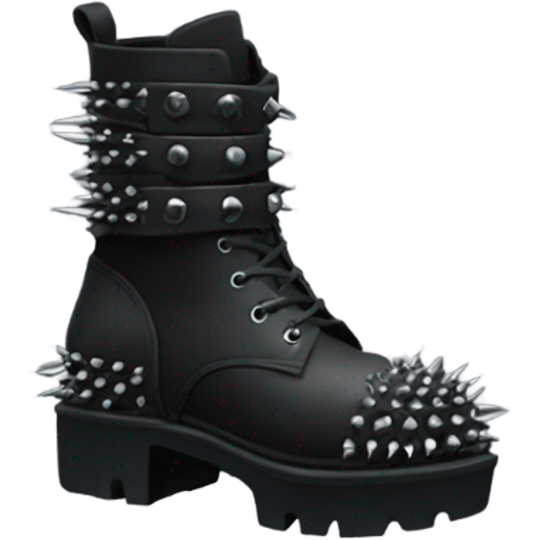 platform boots gothic with spikes emoji