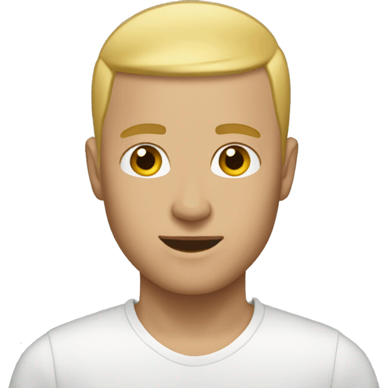 man with short blonde buzzcut emoji