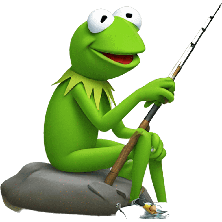 kermit fishing  emoji