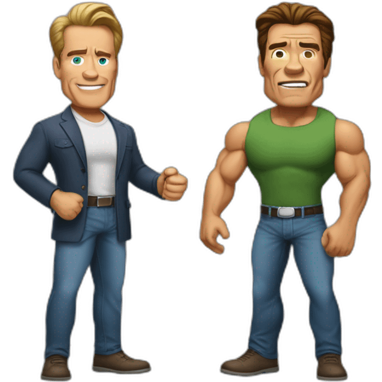 Hadi Choopan And Arnold Schwarzenegger emoji