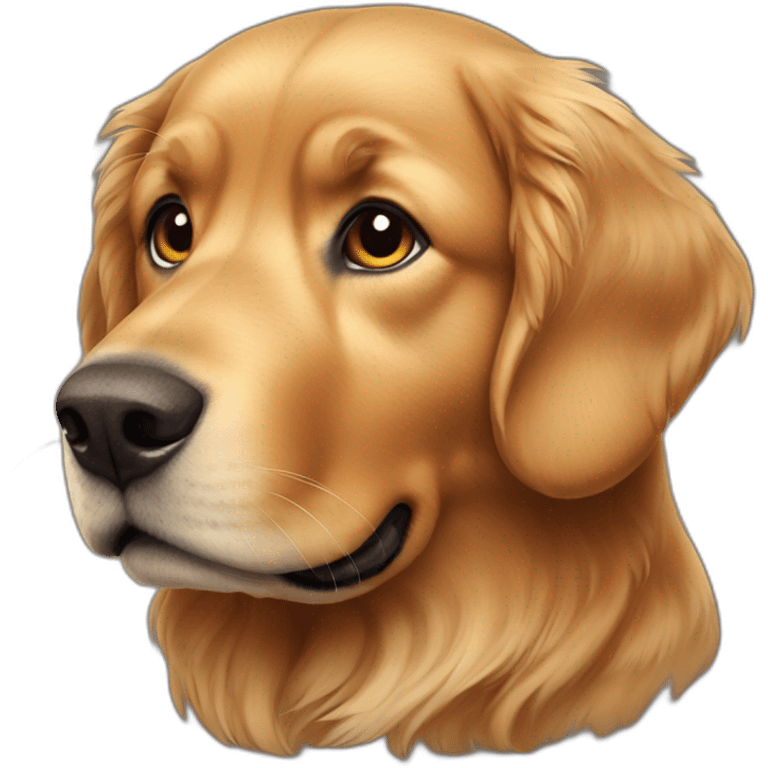 Dark Brown Golden Retriever emoji