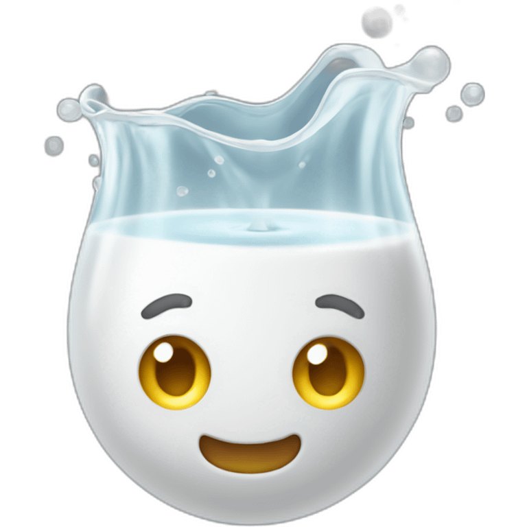 White, viscous liquid emoji