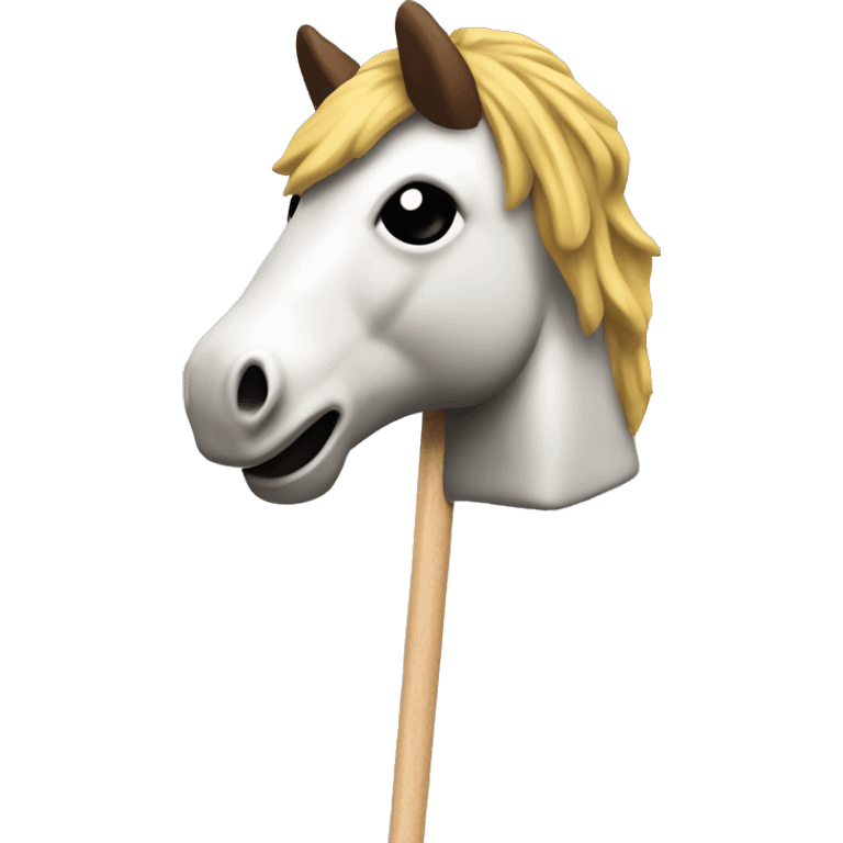 hobby horse toy head on the stick emoji