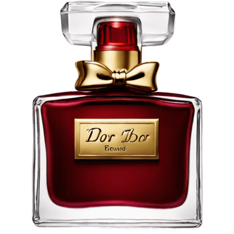 Dark red Dior parfum  emoji