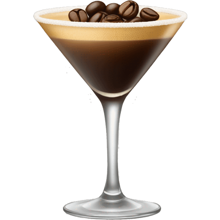 espresso martini with three beans emoji