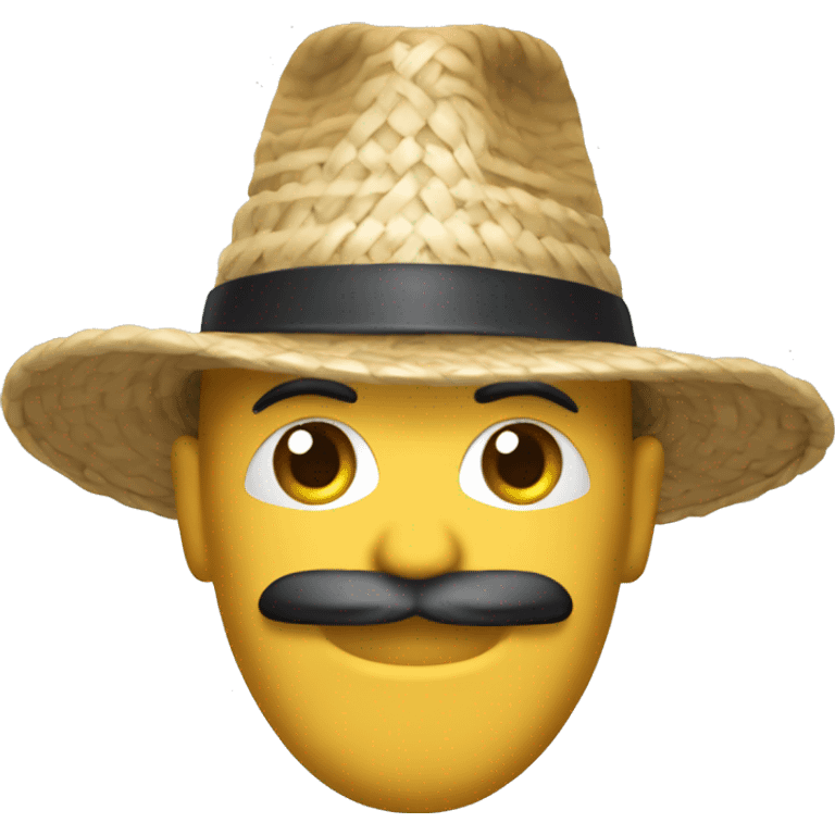 chapeu de palha emoji