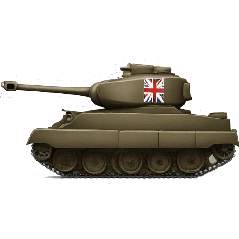 A British WWII tank from the side emoji