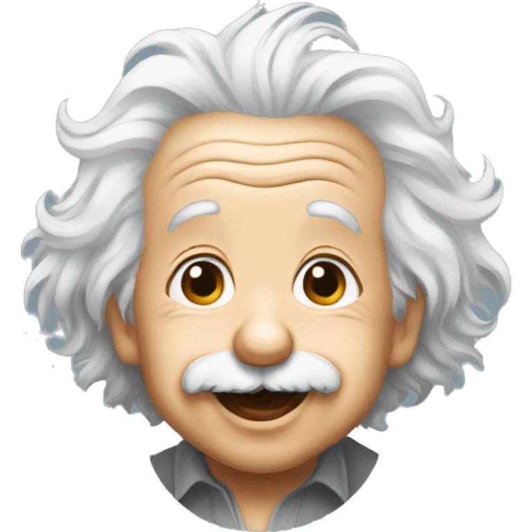 albert einstein happy new born sticker emoji