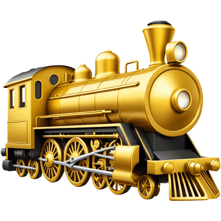 Golden locomotive pawn  emoji