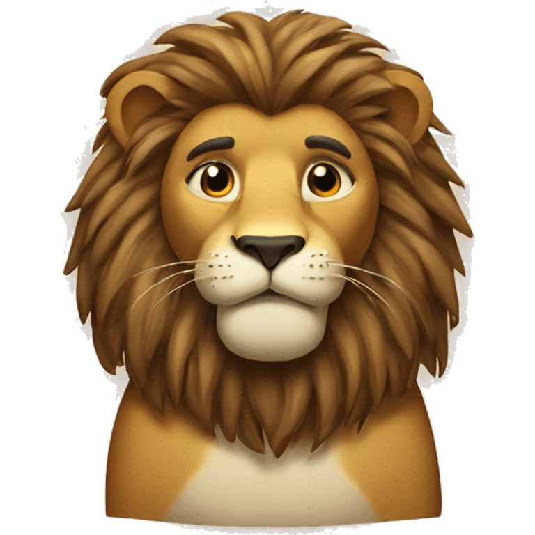 Lion saying sorry emoji