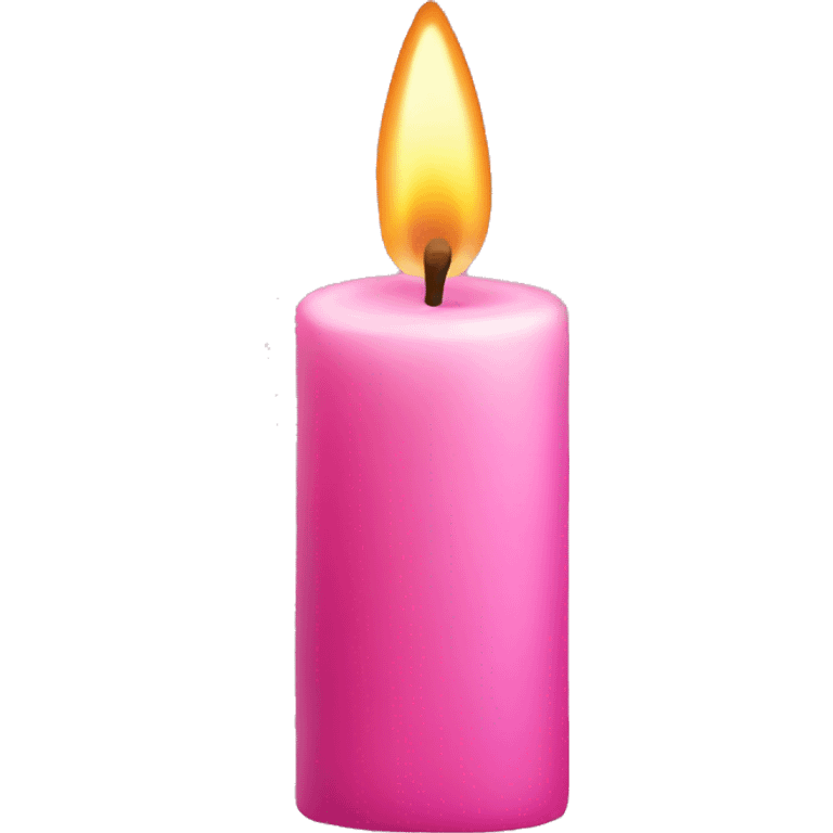 Pink candle  emoji