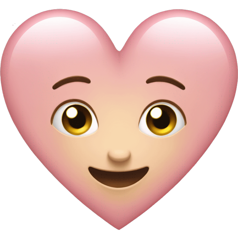 Light pink shiny heart emoji