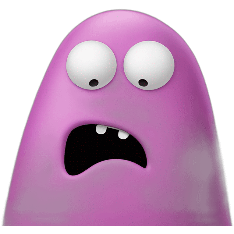 Barbapapa who is angry emoji