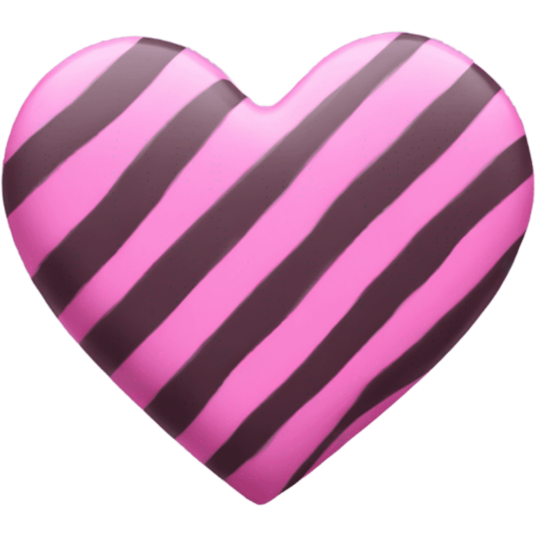 pink zebra heart emoji