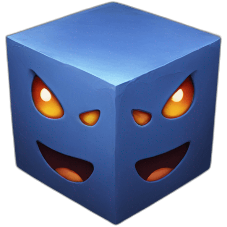 Evil cube emoji