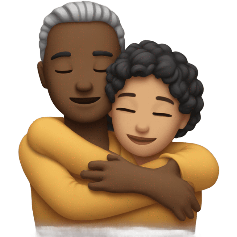 Two people cuddling emoji