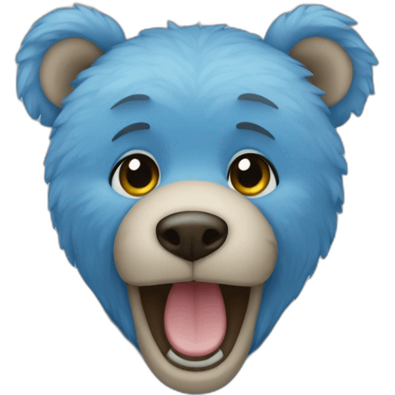 Blue teddy bear emoji