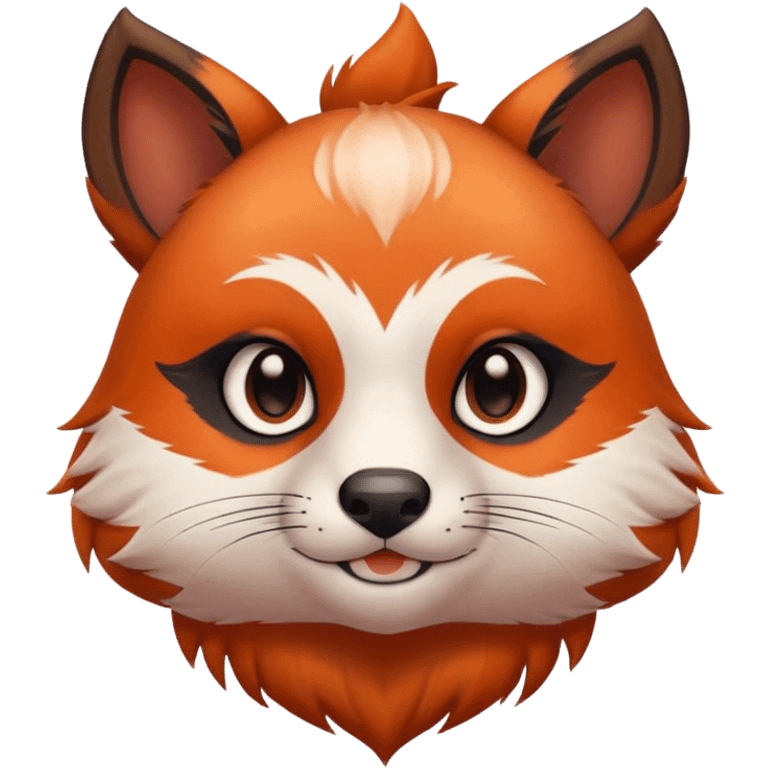 A online streamer of cute  Ailurus fulgens emoji